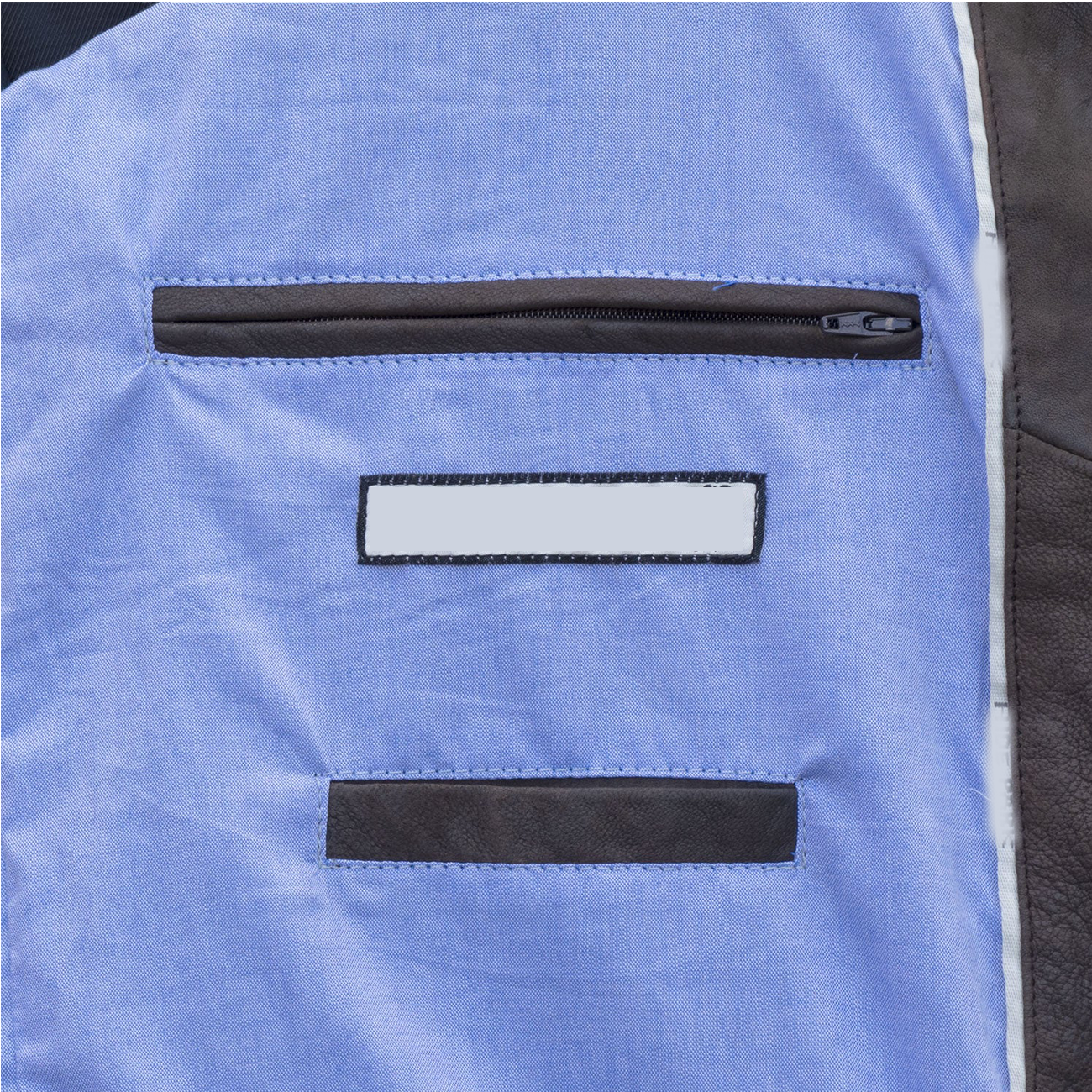 EDDIE MEN'S BROWN DENIM STYLE SUEDE JACKET