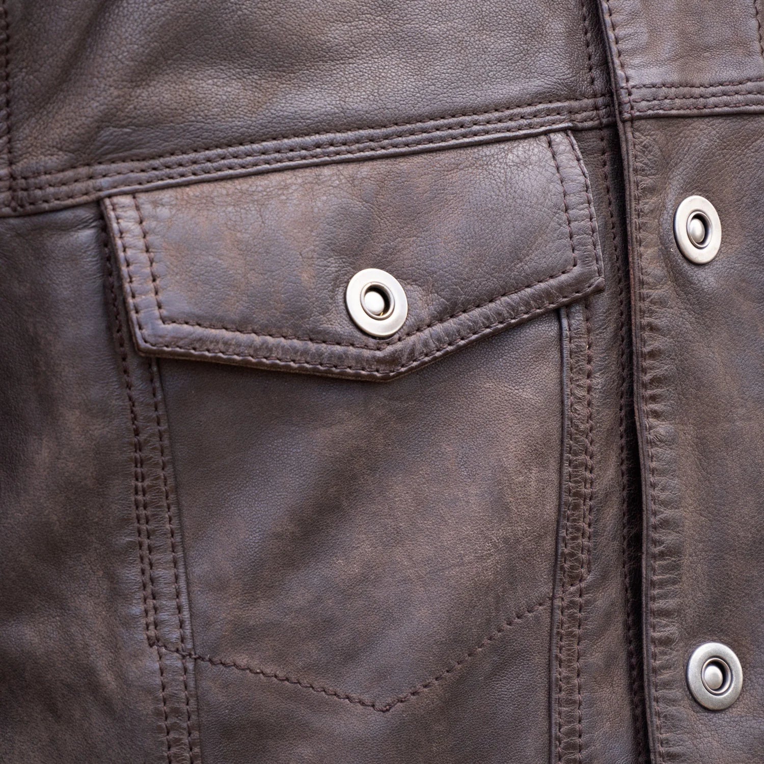 EDDIE MEN'S BROWN DENIM STYLE SUEDE JACKET