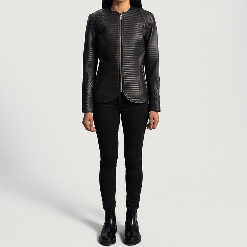 Women’s-Classic-Quilted-Real-Leather-Jacket