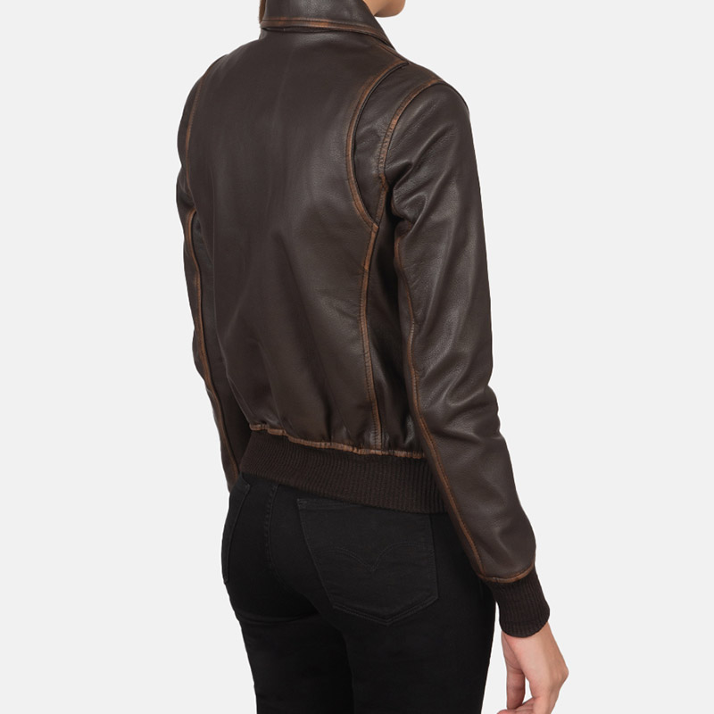 Women’s+Westa+A-2+Brown+Leather+Bomber+Jacket+Tilted+Back-8-1659377755561