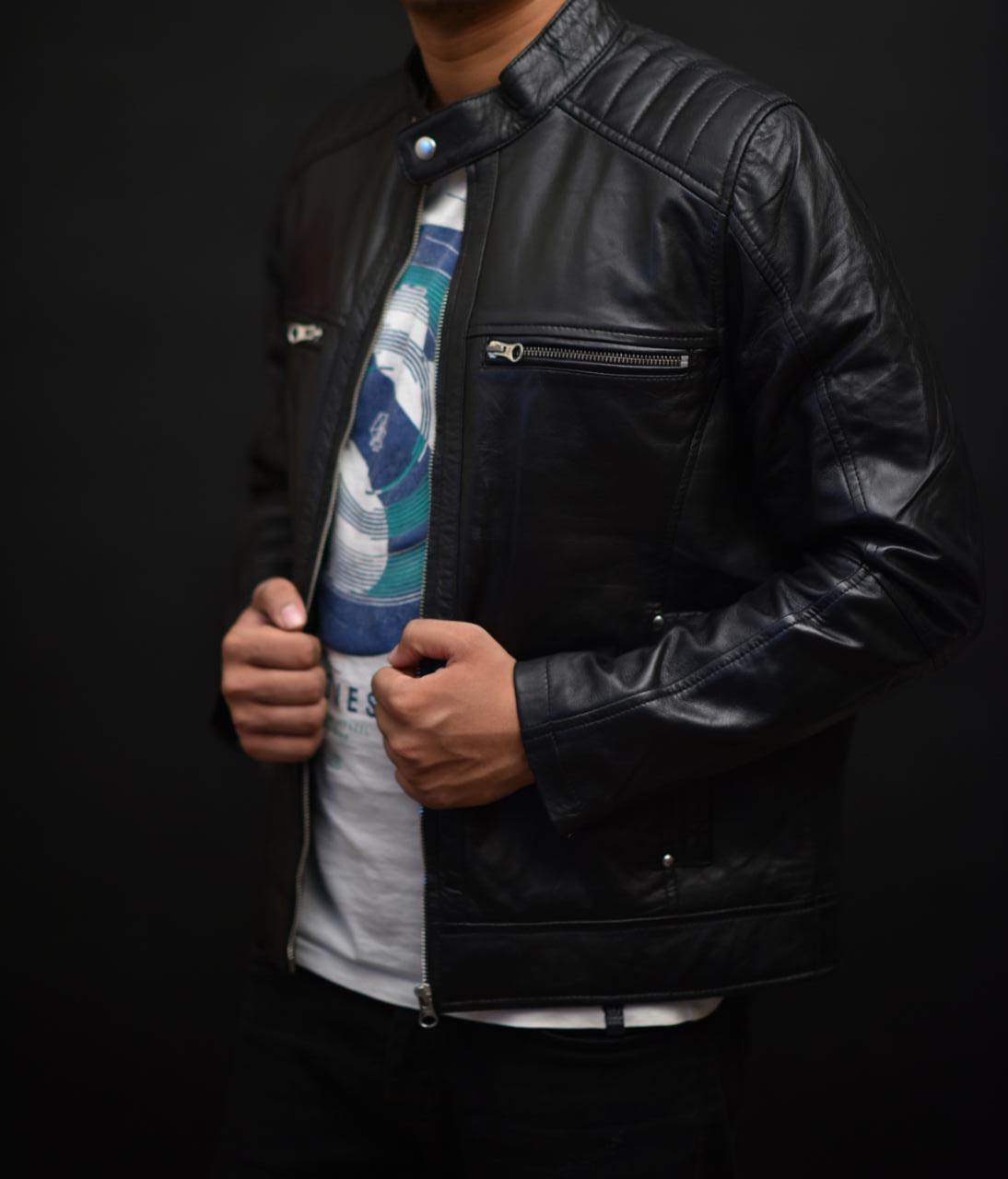 Versatile Men’s Biker Leather Jackets