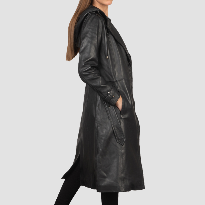 Women’s+Fixon+Hooded+Black+Trench+Coat+Open+Front-4-1659446486887