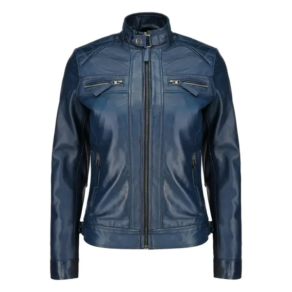 Biker Style New Women's Cafe Racer Jacket With Multi Color