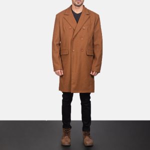 Men's New Breasted Trench Coat With Multi Colors