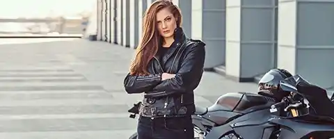 womens biker leather jackets